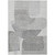 5' X 8' Linen And Gray Abstract Washable Indoor Outdoor Area Rug