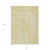 5' X 8' Wheat Gold And Ivory Geometric Washable Indoor Outdoor Area Rug