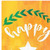 72" Orange Solid Wood Happy Harvest Scarecrow Porch Sign