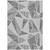 5' X 8' Pewter Charcoal And Gray Geometric Washable Indoor Outdoor Area Rug