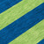 8' Runner Navy Blue Striped Washable Non Skid Indoor Outdoor Runner Rug - Navy Blue