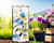 10" Blue White And Yellow Solid Wood Wildflowers Garden Stake