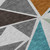 5' X 8' Gray Copper And Brown Geometric Washable Indoor Outdoor Area Rug