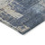5' X 8' Navy Blue And Taupe Abstract Washable Indoor Outdoor Area Rug