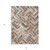 3' X 5' Brown Taupe And Tan Geometric Washable Indoor Outdoor Area Rug
