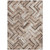3' X 5' Brown Taupe And Tan Geometric Washable Indoor Outdoor Area Rug