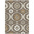 5' X 8' Brown Beige And Taupe Medallion Washable Indoor Outdoor Area Rug
