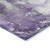 8' Runner Gray and Purple Abstract Washable Non Skid Indoor Outdoor Runner Rug - 608219362737