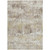 3' X 5' Ivory And Taupe Striped Washable Indoor Outdoor Area Rug