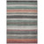5' X 8' Pale Aqua Copper And Taupe Striped Washable Indoor Outdoor Area Rug