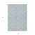 5' X 8' Sky Blue And Ivory Geometric Washable Indoor Outdoor Area Rug - Sky Blue, Ivory