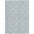 5' X 8' Sky Blue And Ivory Geometric Washable Indoor Outdoor Area Rug - Sky Blue, Ivory