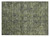 2' X 3' Moss Green and Gray Oriental Washable Non Skid Indoor Outdoor Area Rug
