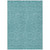 5' X 8' Teal Blue Black And Ivory Geometric Washable Indoor Outdoor Area Rug