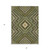 3' X 5' Olive Green Gray And Ivory Tribal Washable Indoor Outdoor Area Rug