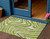 3' X 5' Lime Green And Charcoal Abstract Washable Indoor Outdoor Area Rug
