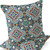 Set of Two 16" X 16" Green and White Blown Seam Floral Indoor Outdoor Throw Pillow Polyester Home Accent