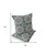 Set of Two 16" X 16" Green and White Blown Seam Floral Indoor Outdoor Throw Pillow Polyester Home Accent