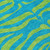 3' X 5' Teal Blue And Green Animal Print Washable Indoor Outdoor Area Rug