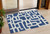 3' X 5' Navy Blue And Ivory Abstract Washable Indoor Outdoor Area Rug - 608219077280