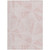3' X 5' Blush And Pink Geometric Washable Indoor Outdoor Area Rug