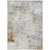 3' X 5' Beige Gray And Khaki Abstract Washable Indoor Outdoor Area Rug