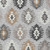 5' X 8' Silver Beige And Charcoal Southwestern Washable Indoor Outdoor Area Rug