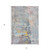5' X 8' Granite Gray Abstract Washable Indoor Outdoor Area Rug