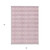 5' X 8' Pink Ivory And Gray Geometric Washable Indoor Outdoor Area Rug
