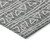 3' X 5' Charcoal Gray And Ivory Geometric Washable Indoor Outdoor Area Rug