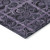 5' X 8' Purple Plum And Charcoal Medallion Washable Indoor Outdoor Area Rug