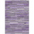 3' X 5' Purple And Gray Striped Washable Indoor Outdoor Area Rug - Purple, Gray