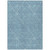 5' X 8' Teal Blue And Ivory Geometric Washable Indoor Outdoor Area Rug Transitional Style - Teal Blue, Ivory Color