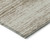3' X 5' Brown And Beige Striped Washable Indoor Outdoor Area Rug