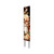 42" Black Tan And Orange Solid Wood Squirrels Garden Stake