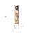 42" Black Tan And Orange Solid Wood Squirrels Garden Stake