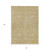 3' X 5' Gold And Beige Geometric Washable Indoor Outdoor Area Rug - Gold, Beige