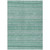3' X 5' Turquoise And Aqua Striped Washable Indoor Outdoor Area Rug