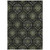 3' X 5' Green Gray And Charcoal Medallion Washable Indoor Outdoor Area Rug