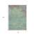 3' X 5' Pale Aqua And Taupe Abstract Washable Indoor Outdoor Area Rug
