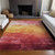 3' X 5' Blush And Pink Striped Washable Indoor Outdoor Area Rug