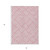 3' X 5' Pink And Ivory Geometric Washable Indoor Outdoor Area Rug Transitional Style - Pink, Ivory Color