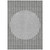 3' X 5' Gray And Ivory Striped Washable Indoor Outdoor Area Rug Transitional Style - Gray, Ivory Color