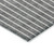 3' X 5' Gray And Ivory Striped Washable Indoor Outdoor Area Rug Transitional Style - Gray, Ivory Color