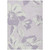 5' X 8' Lavender Lilac And Ivory Floral Washable Indoor Outdoor Area Rug - Lavender, Lilac, Ivory