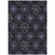 3' X 5' Purple Charcoal And Gray Medallion Washable Indoor Outdoor Area Rug