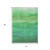 3' X 5' Green And Mint Green Abstract Washable Indoor Outdoor Area Rug