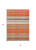 3' X 5' Coral Ivory And Gray Striped Washable Indoor Outdoor Area Rug