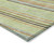 5' X 8' Sage Brown And Sky Blue Striped Washable Indoor Outdoor Area Rug