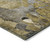 3' X 5' Green and Brown Abstract Washable Indoor Outdoor Area Rug